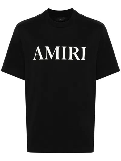 AMIRI COTTON T-SHIRT WITH FRONT LOGO PRINT