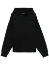 Amiri Black Hoodie With Fixed Hood And Logo Lettering On Front And Rear In Cotton Man In Black