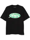Amiri Mens Black Oval Short-sleeves Relaxed-fit Cotton-jersey T-shirt In Black