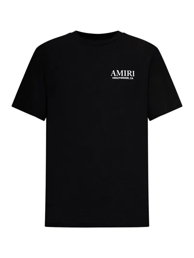Amiri Cotton T-shirt With Print In Black