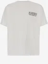 Amiri Cotton T-shirt With Print And Logo In White
