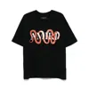 Amiri Mens Snake Oversized Short-sleeve Cotton-jersey T-shirt Black