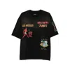 Amiri Crew Neck Graphic Print Relaxed Fit In Black