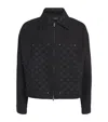 Amiri Buttoned Long Sleeve Jacket With Patterned Collar In Black