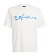 Amiri Logo-print Cotton T-shirt In White