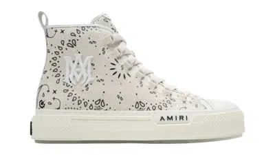 Pre-owned Amiri Court High Bandana (women's) Sneakers In Alabaster In White
