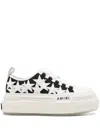 Amiri Star Pattern Rubber Sole Sneakers In White
