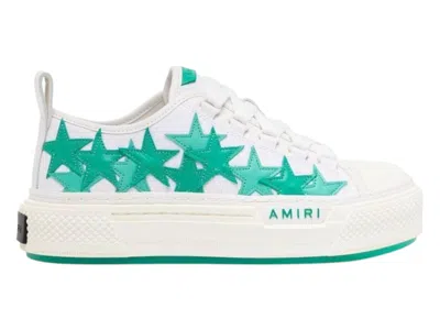 Pre-owned Amiri Court Star Low (women's) Sneakers In Green White