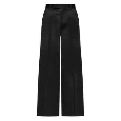 Amiri Creased Flare Wool Pants In Black