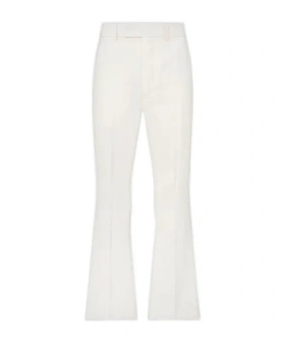 Amiri Creased Relaxed Fit Flare Pants In White