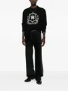 Amiri Crest-print Sweatshirt In Black