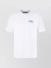 Amiri Black Crewneck T-shirt With Logo Lettering On Front And Rear