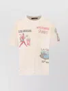 Amiri Relaxed Fit Graphic Print T-shirt With Crew Neckline In White