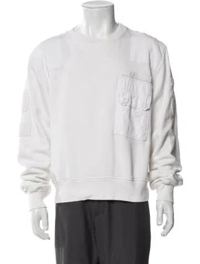 Pre-owned Amiri Crew Neck Long Sleeve Sweatshirt In White