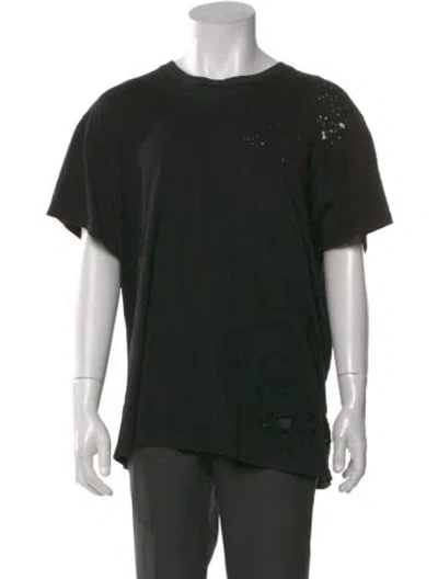 Pre-owned Amiri Crew Neck Short Sleeve T-shirt In Black