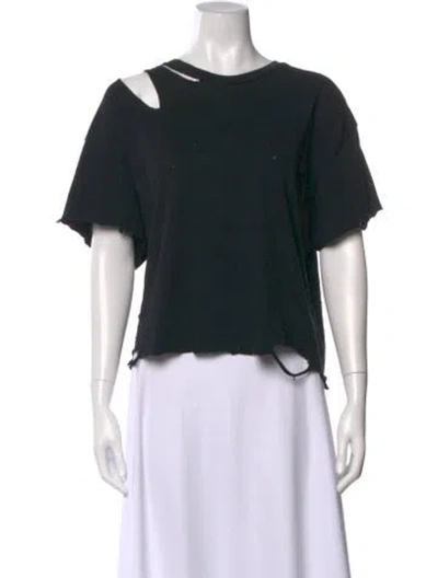 Pre-owned Amiri Crew Neck Short Sleeve T-shirt In Black