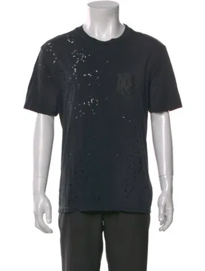 Pre-owned Amiri Crew Neck Short Sleeve T-shirt In Black