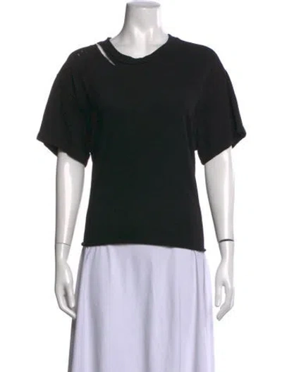 Pre-owned Amiri Crew Neck Short Sleeve T-shirt In Black