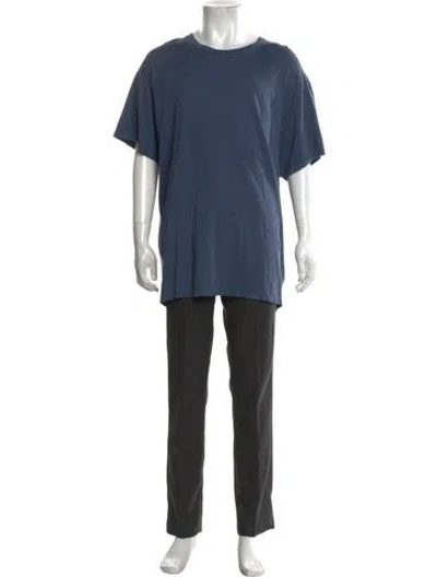 Pre-owned Amiri Crew Neck Short Sleeve T-shirt In Blue