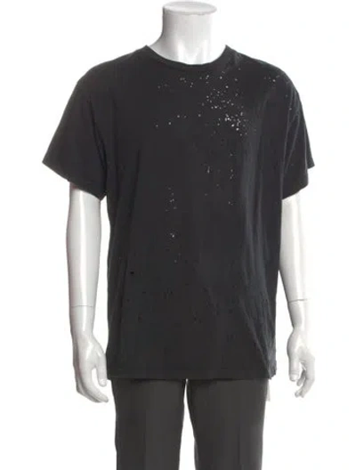 Pre-owned Amiri Crew Neck Short Sleeve T-shirt In Gray