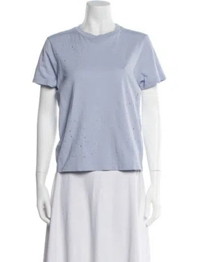 Pre-owned Amiri Crew Neck Short Sleeve T-shirt W/ Tags In Blue