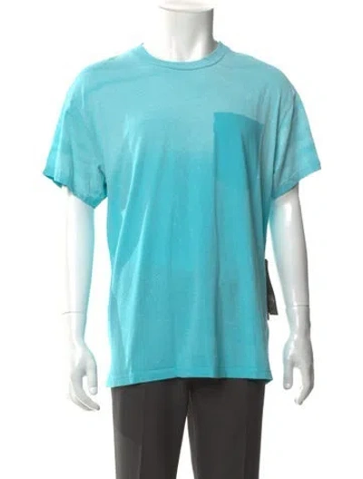 Pre-owned Amiri Crew Neck Short Sleeve T-shirt W/ Tags In Blue