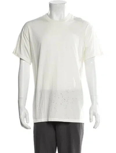 Pre-owned Amiri Crew Neck Short Sleeve T-shirt W/ Tags In White