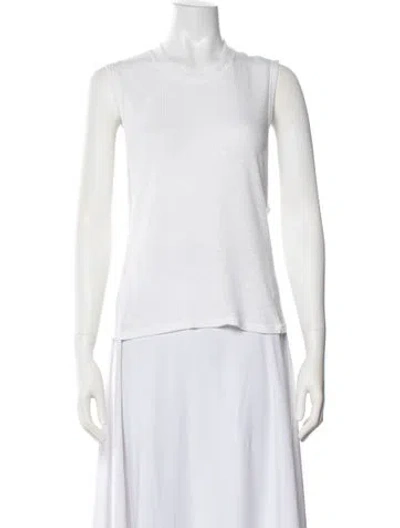 Pre-owned Amiri Crew Neck Sleeveless Top W/ Tags In White