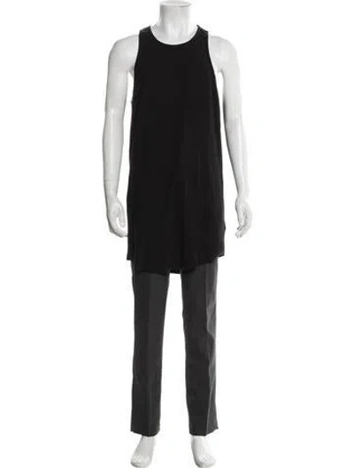 Pre-owned Amiri Crew Neck Sleeveless T-shirt In Black