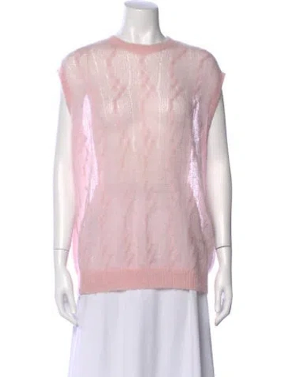 Pre-owned Amiri Crew Neck Sweater In Pink