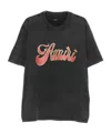 Amiri Groovy Logo-print Cotton-jersey T-shirt In Black