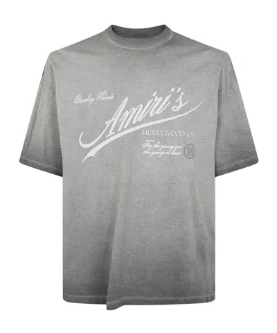 Amiri Crystal Quality Goods Lj Skate T-shirt In Gray