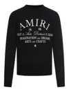 Amiri Arts District Cotton Sweatshirt In Negro