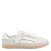 Amiri Pacific Bones Crocodile-effect Suede Sneakers In Neutral