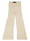 Amiri Crochet Flared Trousers In Neutrals