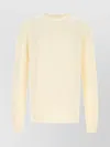 Amiri Crochet Sweater With Ribbed Cuffs And Hem In Yellow