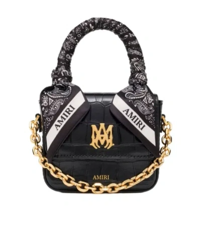 AMIRI CROCODILE-EFFECT TOTE BAG