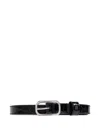 Amiri Crocodile-embossed Belt In Black