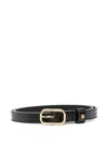 Amiri Crocodile-embossed Buckle Belt In Black