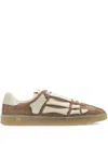 Amiri Crocodile-embossed Skeleton Trainers In Multi