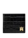 Amiri Crocodile-embossed Wallet In Black