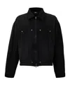 Amiri Cropped Collared Jacket In Black