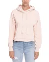 Amiri Cropped Fit Fringed Hoodie In Pink