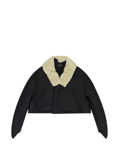 Amiri Cropped Jacket In Black