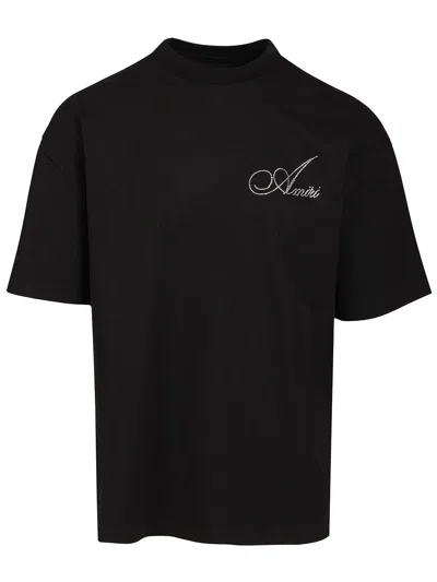 Amiri Cryst Script Logo Lj Skate Tee T-shirt Black