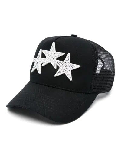 Amiri 3 Star Trucker Cap In Black