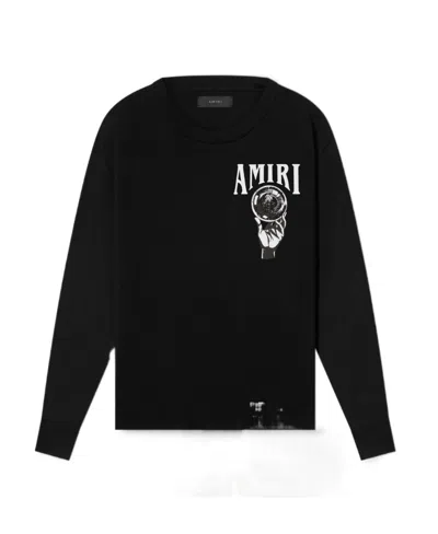 Amiri Crystal Ball Print Long-sleeve T-shirt In Black