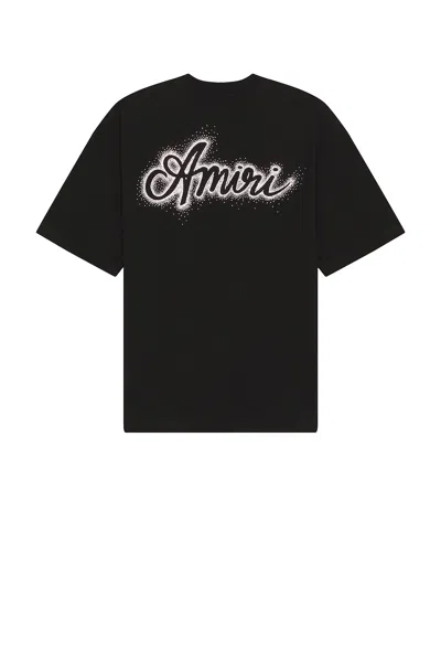 Amiri Logo Cotton Jersey T-shirt In Black