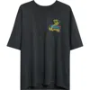 Amiri Crystal Cobra Embellished Printed Cotton-blend Jersey T-shirt In Black