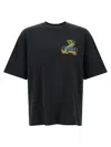 Amiri Crystal Cobra Embellished Printed Cotton-blend Jersey T-shirt